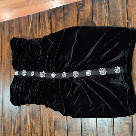 Veronica Beard Palo Velvet Jewel Strapless Mini Dress * Altered Length* - Picture 3 of 12